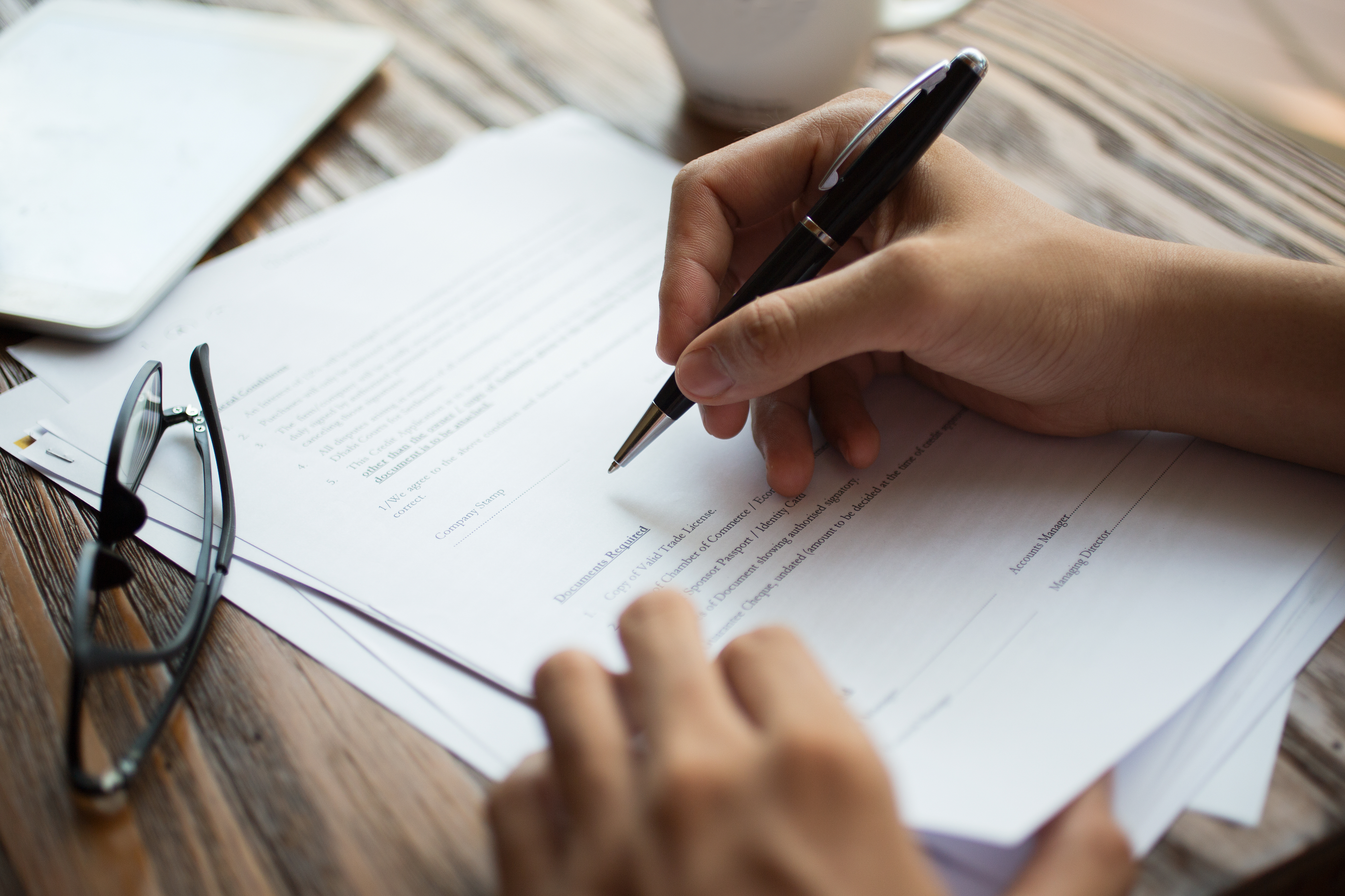 Scholarship and bursary paperwork for Oxbridge applicants